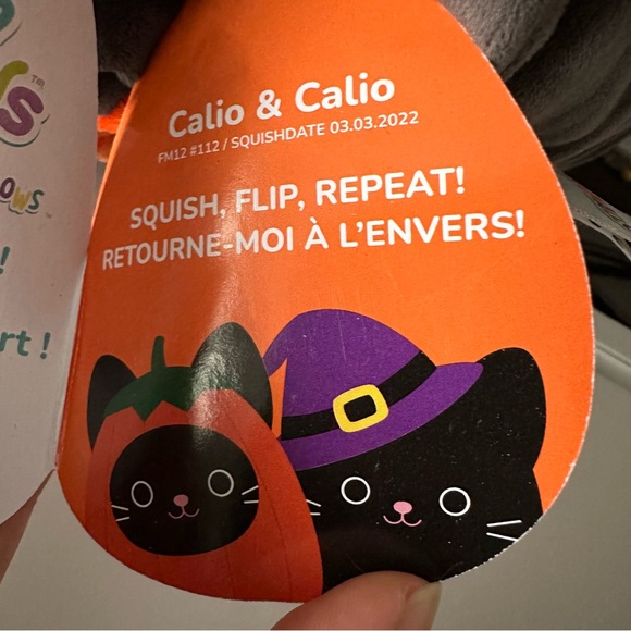 12” Calio The Cat Flip-A-Mallow Squishmallows NWT - Picture 4 of 4